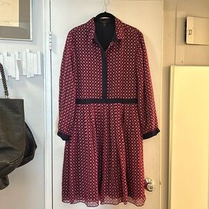 J. Crew Silk Patterned Dress